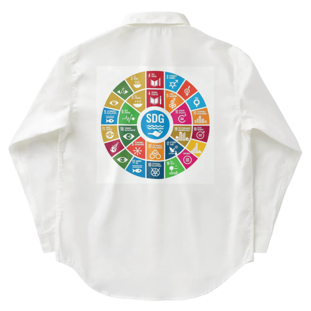 happiness_shopのSDGs（持続可能な開発目標） Work Shirt