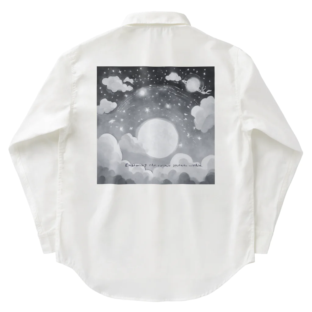 hydrangea-macrophyllaのEmbracing the cosmic journey within. Work Shirt