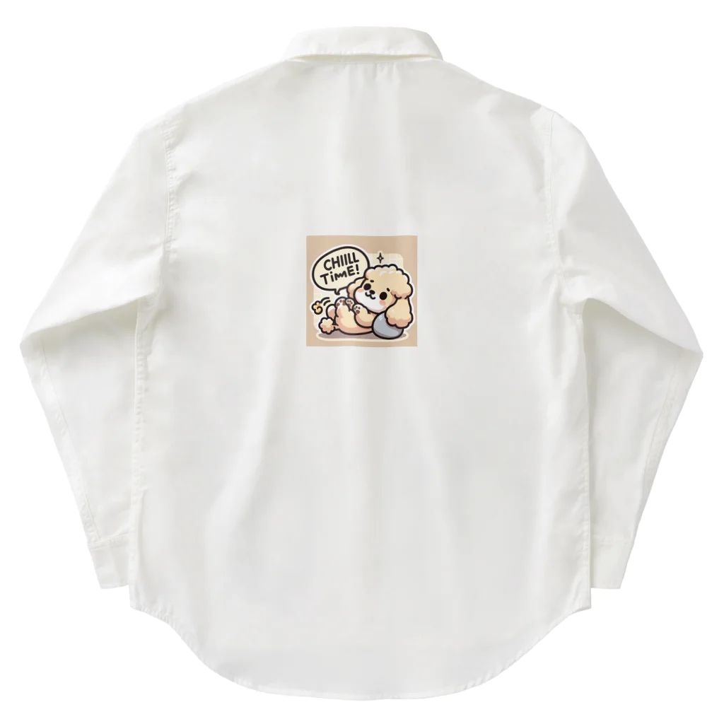 kawashowのトイプードルがリラックス Work Shirt