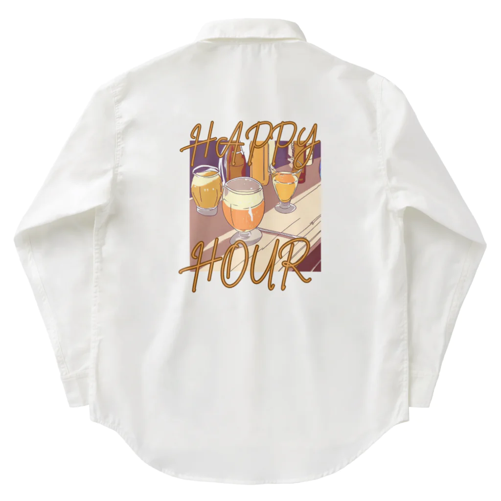 酔いどれの集いのHAPPY HOUR(ハッピーアワー) ワークシャツ