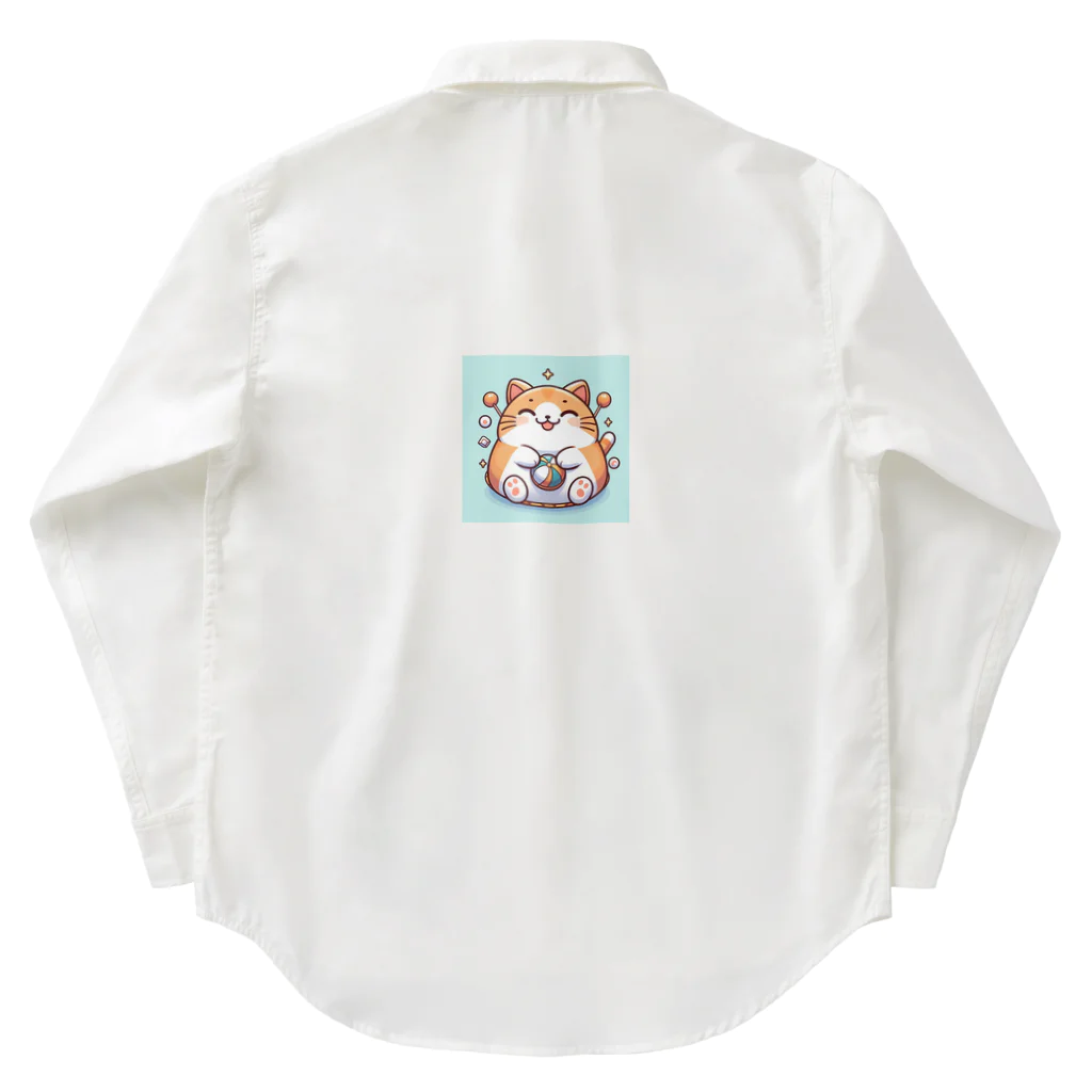 wtr3045のまるねこ37 Work Shirt