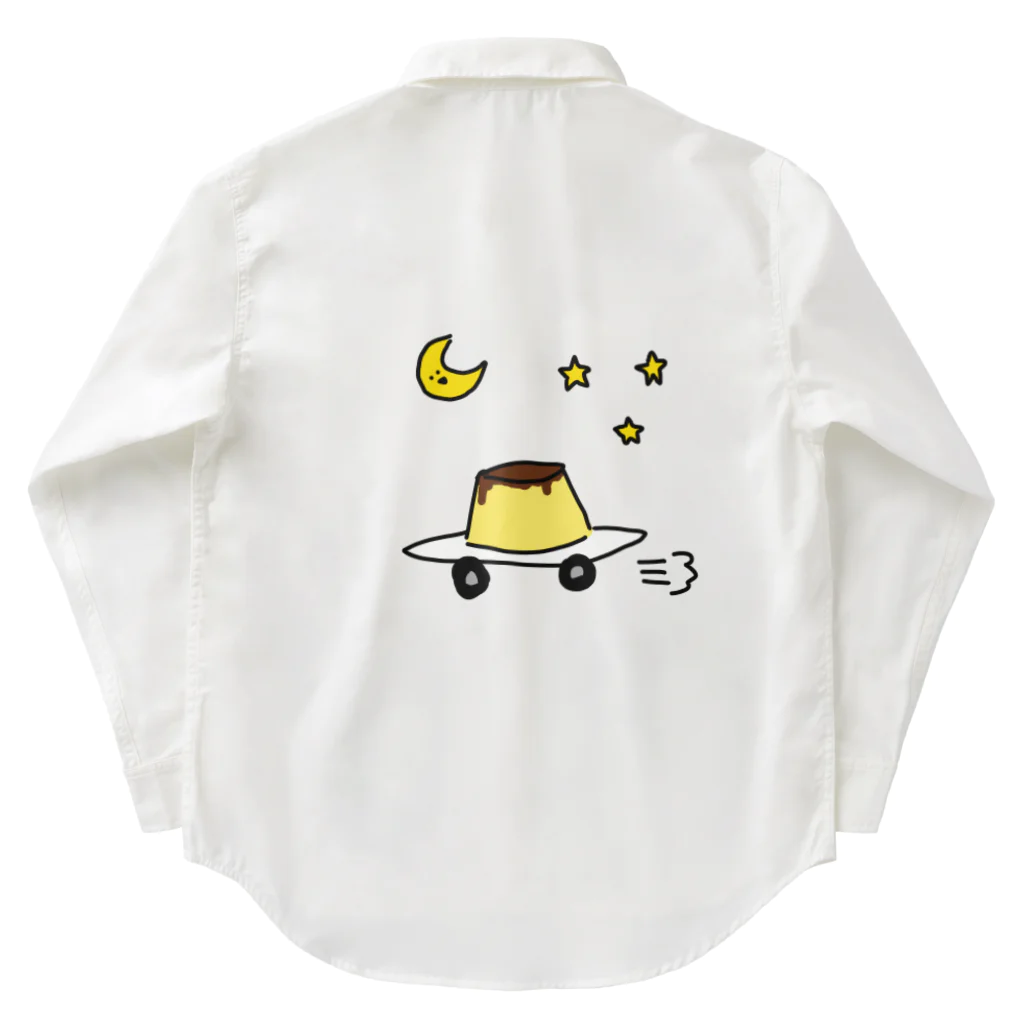 愛と幸せの魔法使いの月夜に駆けるプリン Work Shirt