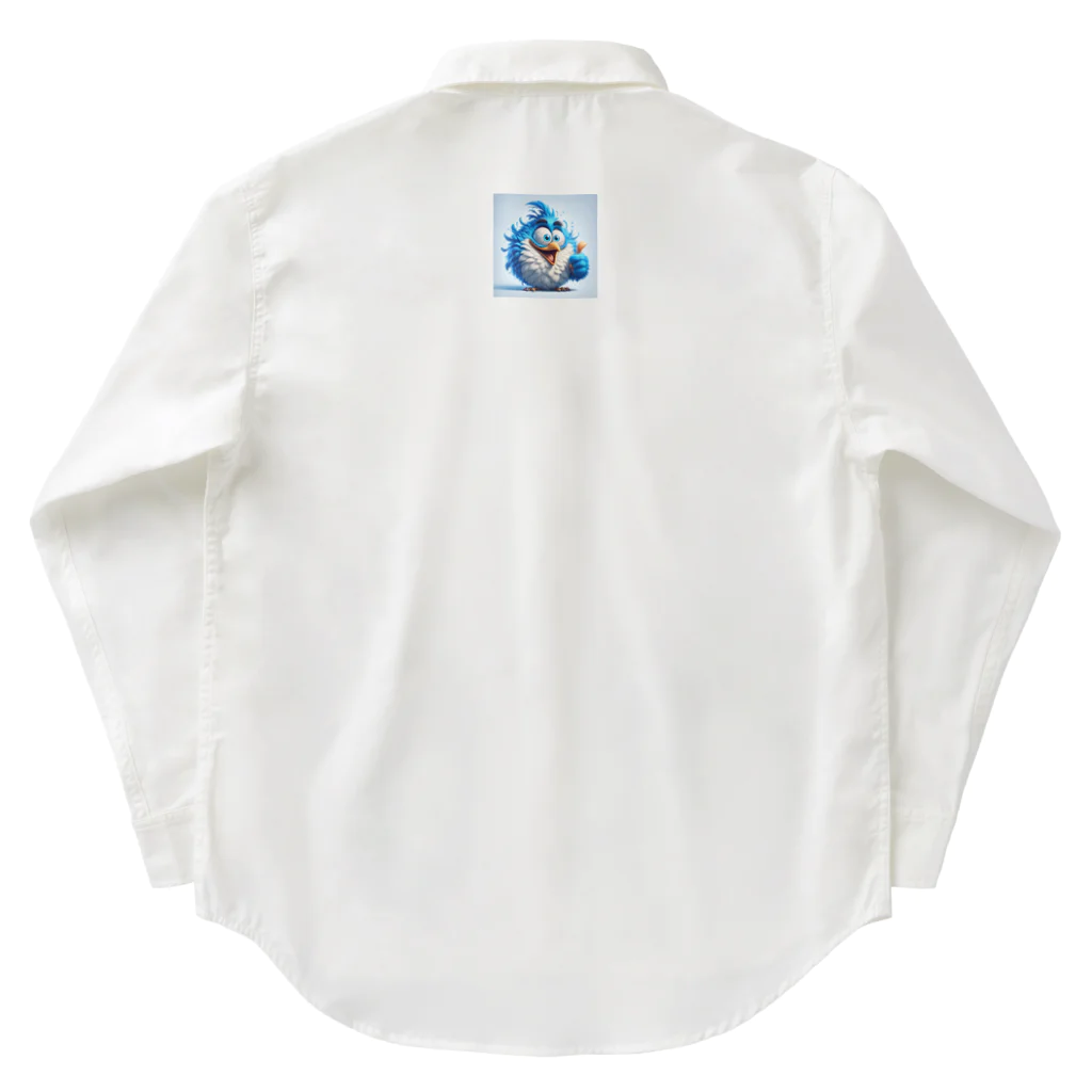 yamasho24のご機嫌青い鳥 Work Shirt