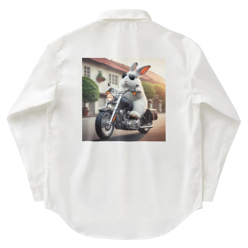 やんちゃな動物達のやんバニー　バイクver Work Shirt