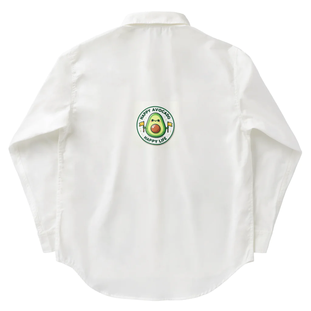 Happy-AvocadoのHappy Avocado 2 Work Shirt