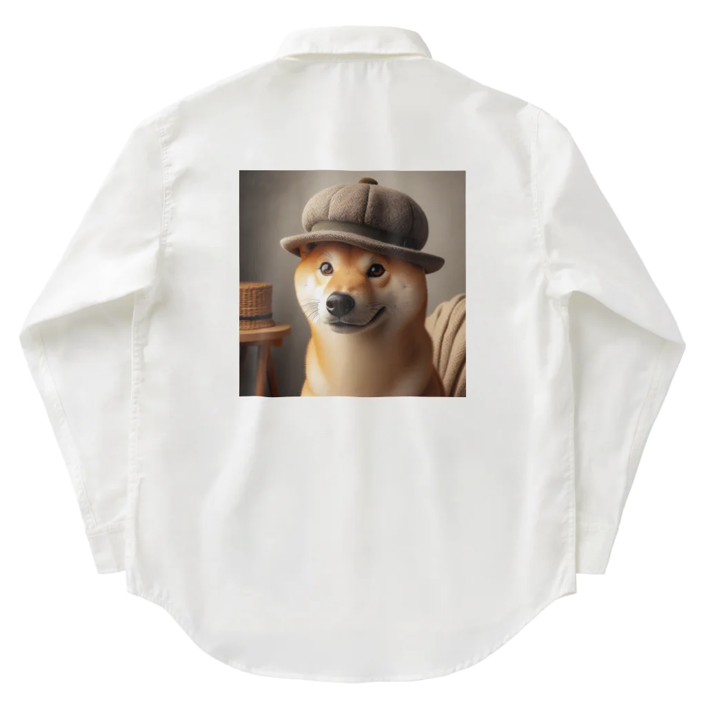 ANTARESのおでかけ柴犬 Work Shirt