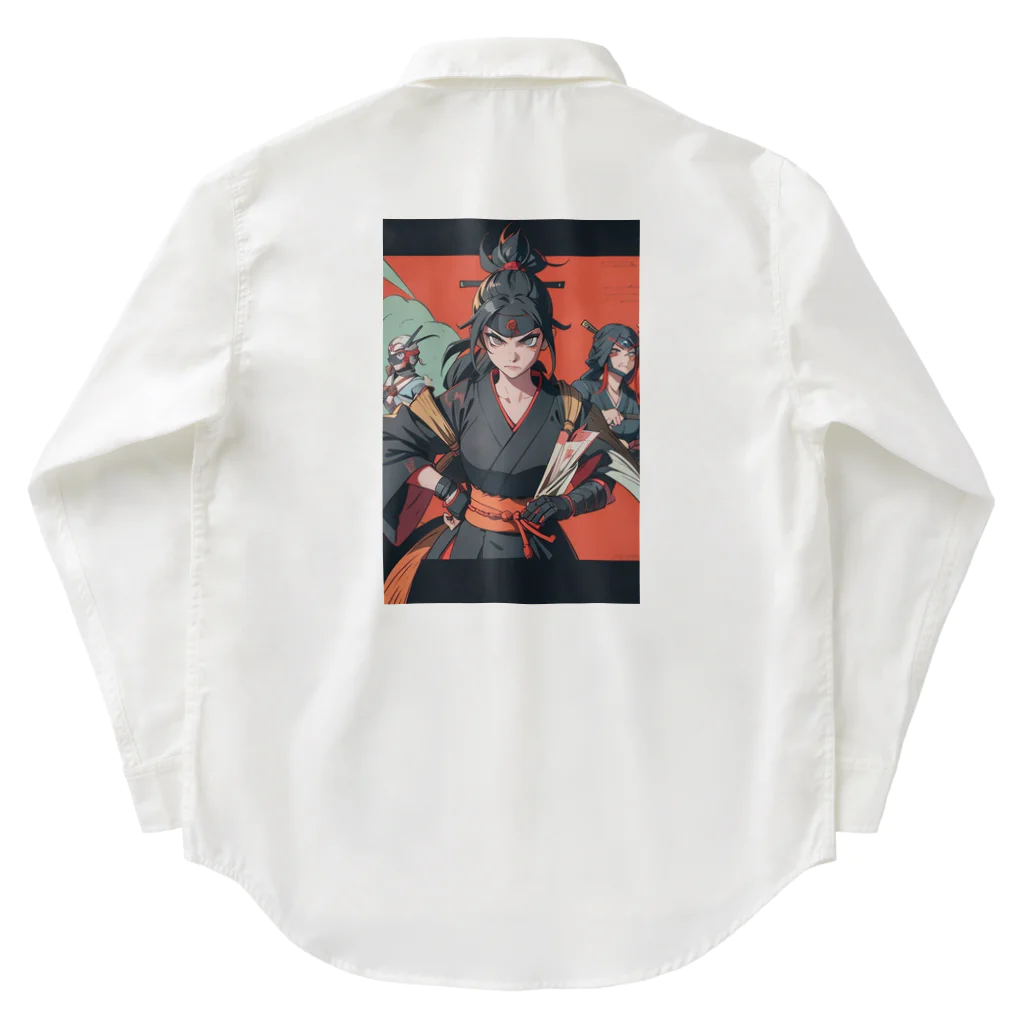 kimono_musume  AI artのscene12 Work Shirt