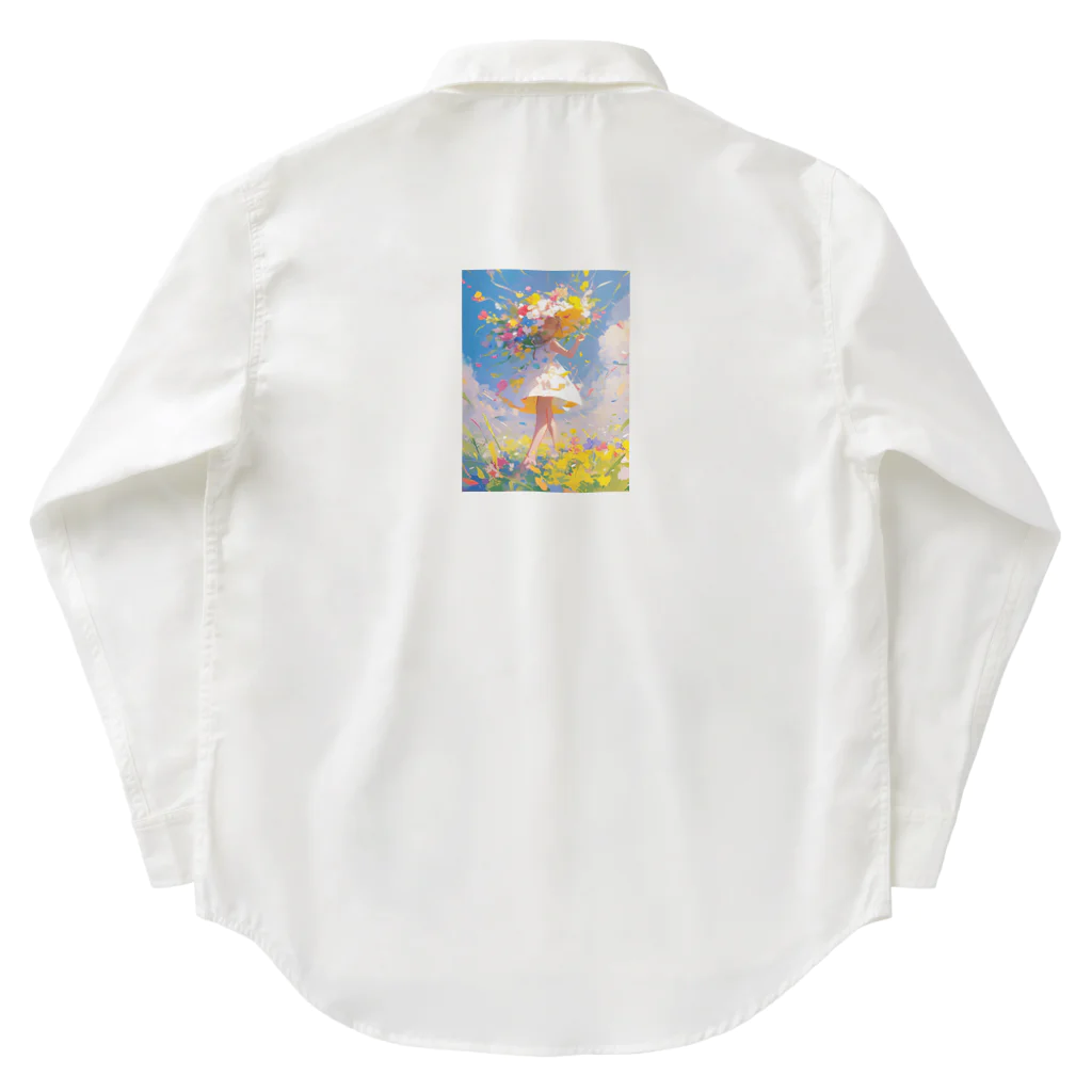 AQUAMETAVERSEの花のささやき　ラフルール　1859 Work Shirt