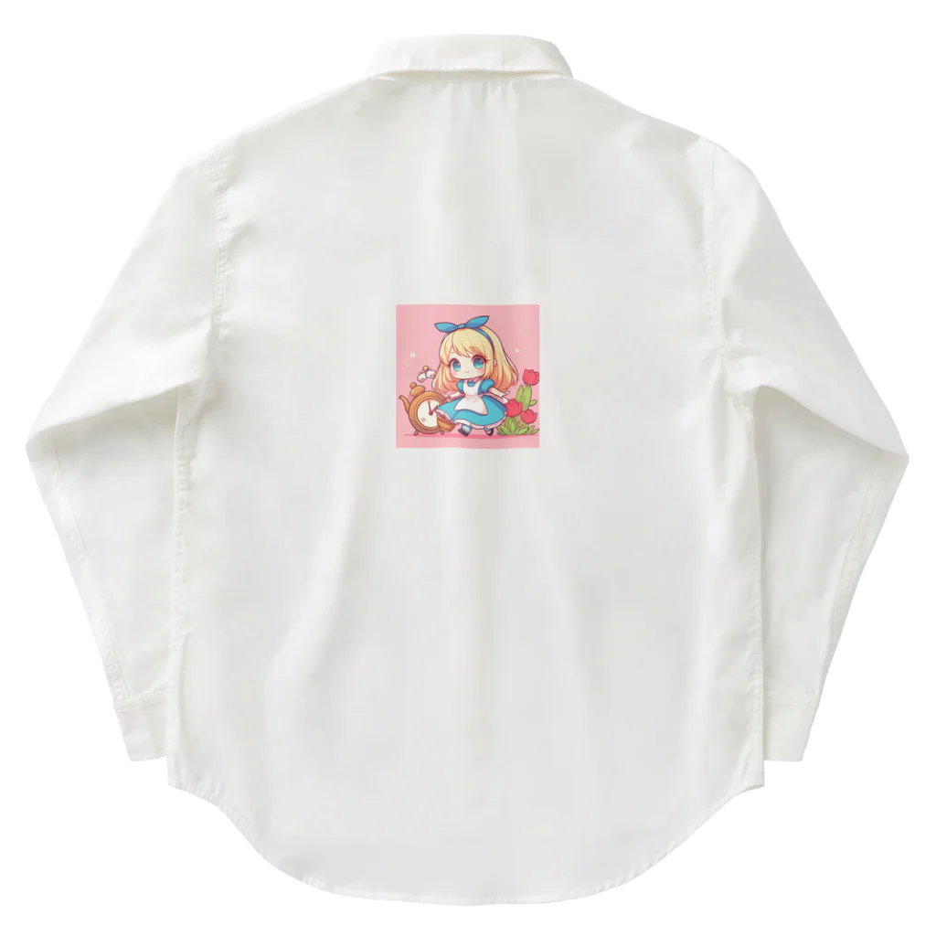 xsayaxの不思議の国のアリス少女 Work Shirt