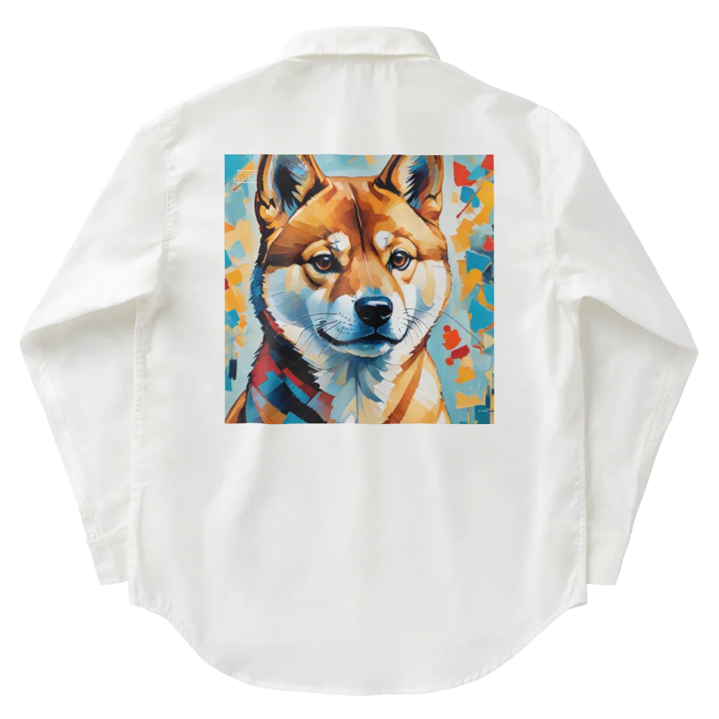 KAPPA TRAVEL GOの柴犬の幾何学 Work Shirt