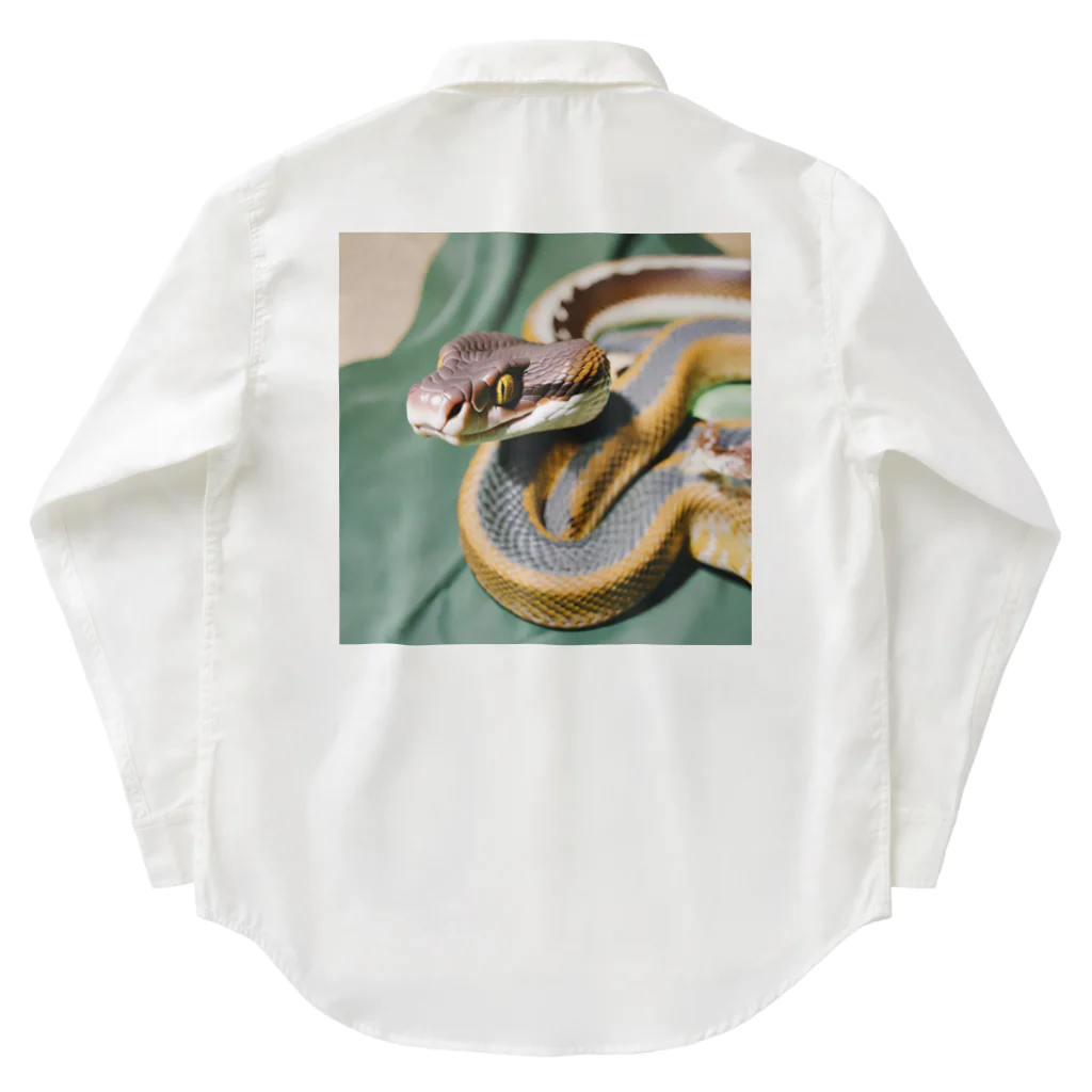 Yasu3141のヘビ ワークシャツ