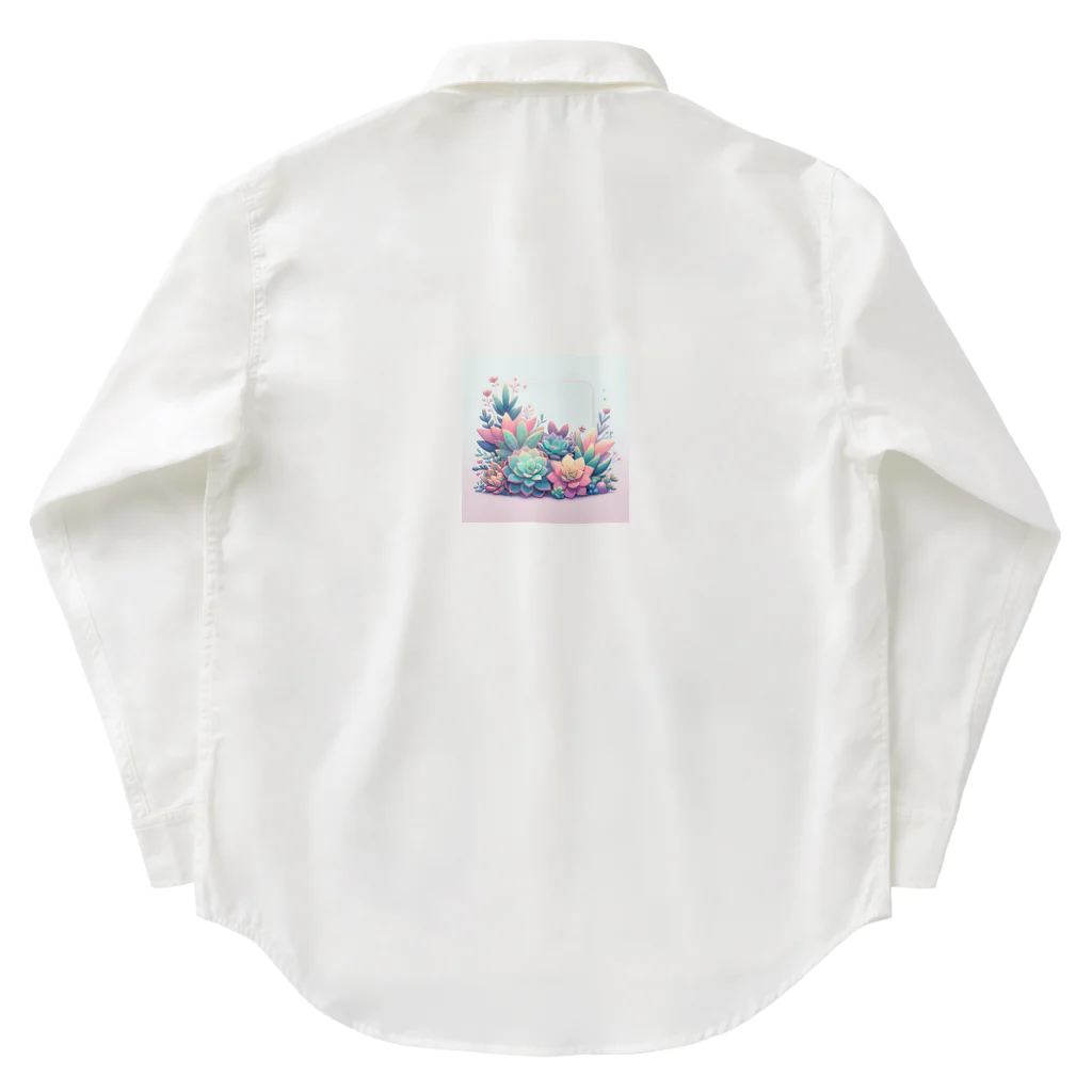 lil_tanikuの綺麗な多肉植物イラスト Work Shirt