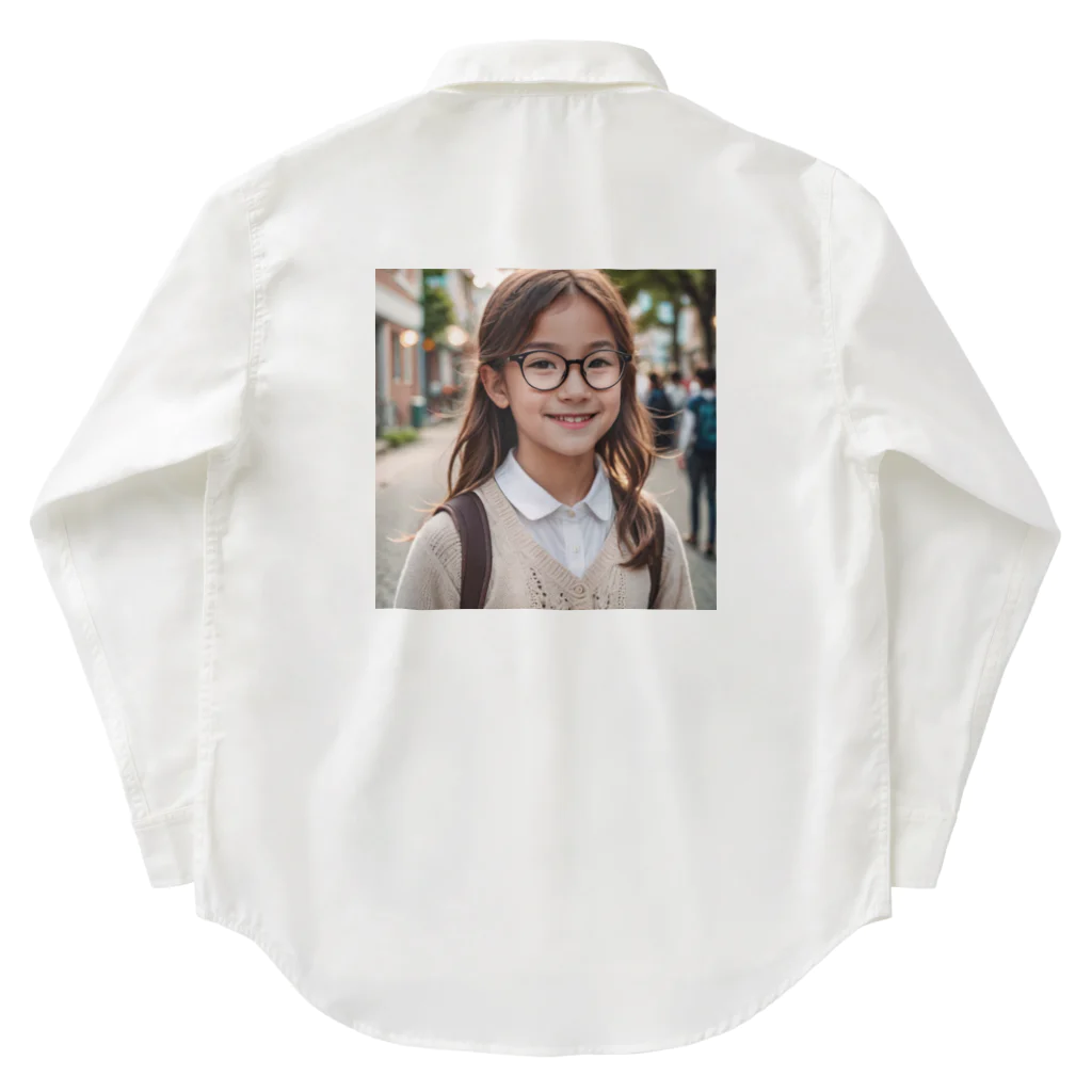 yuyuu_youtubeのメガネの少女 Work Shirt