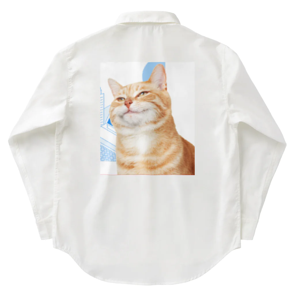 Teatime ティータイムの猫なのだ Work Shirt