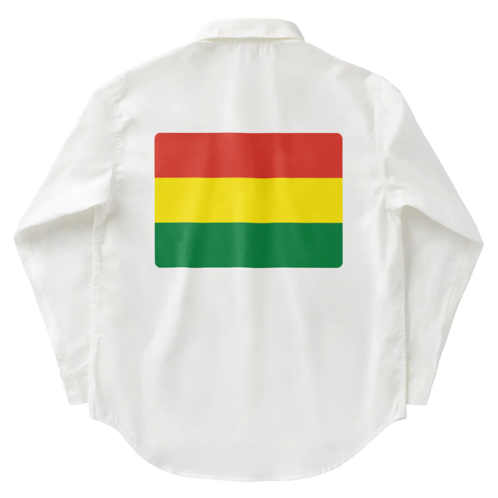 お絵かき屋さんのボリビアの国旗 Work Shirt