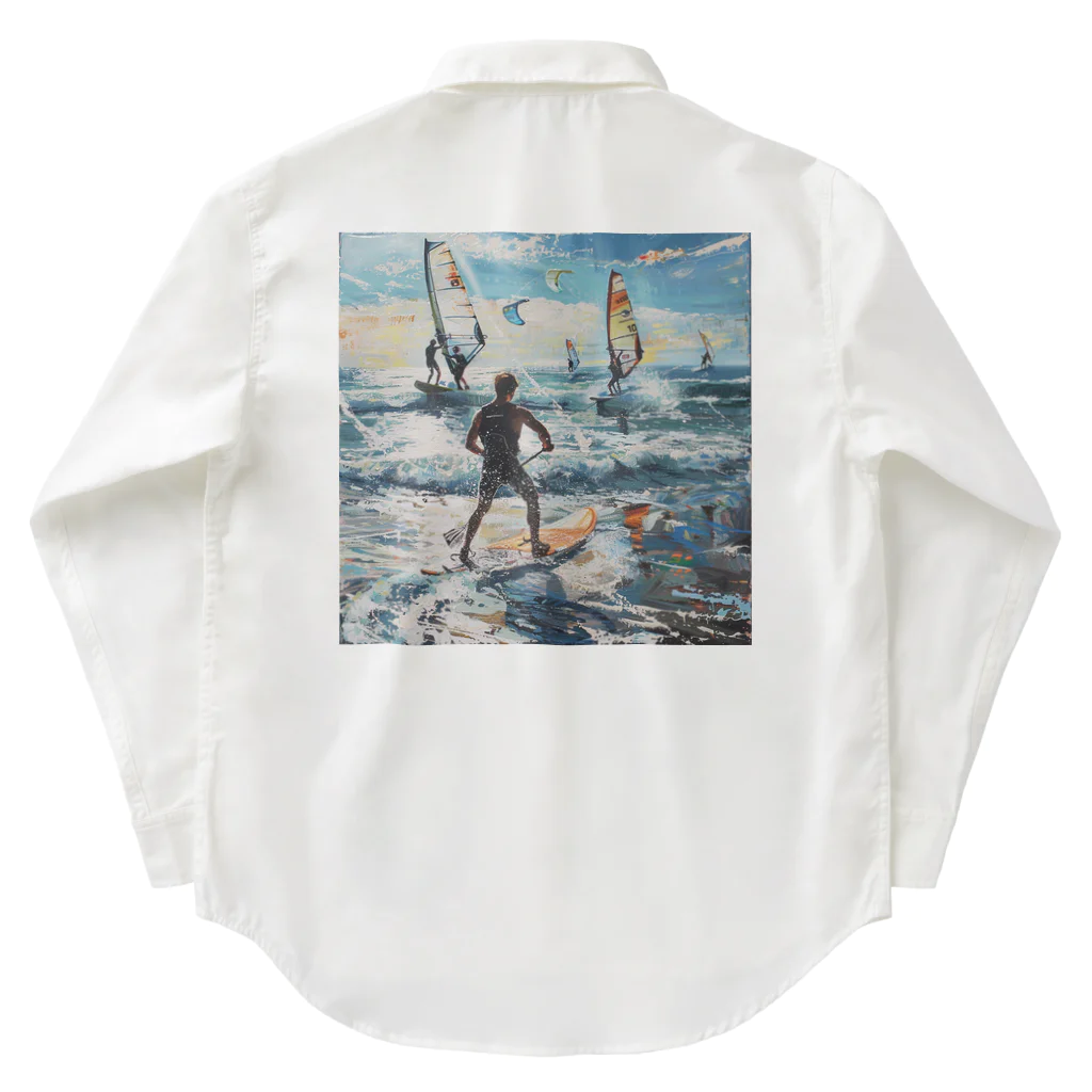 AQUAMETAVERSEのsupとwindsurfingレース　エンジェル717 2065 Work Shirt