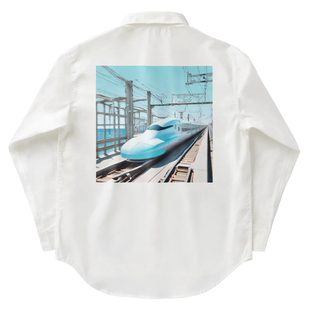 DAIKINGのブルー新幹線 ワークシャツ