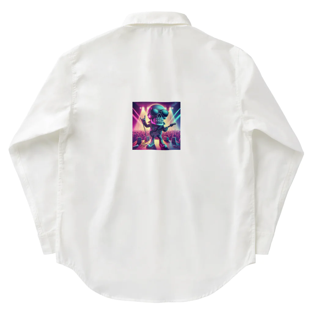 波乗り南国🏝️のスカルくん Work Shirt