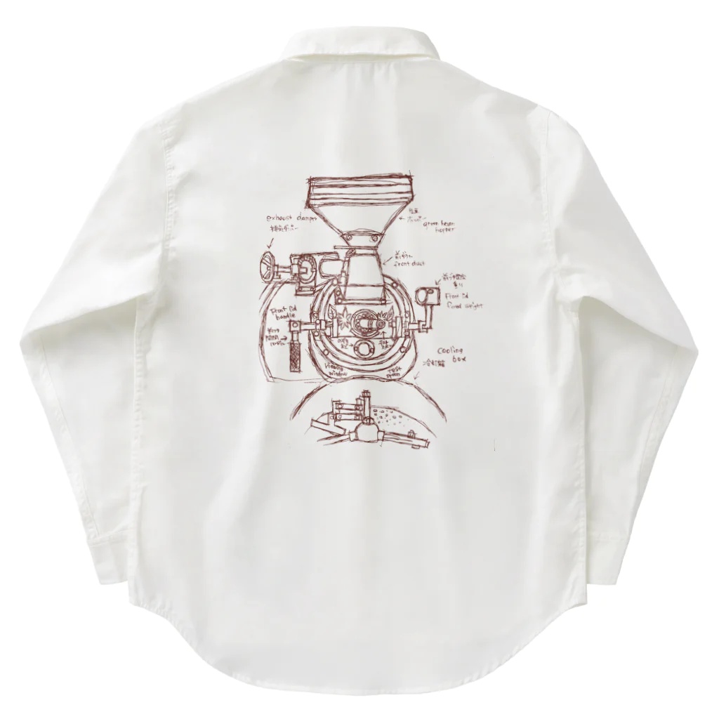 OKAGESAMAの焙煎士見習い//珈琲マニアに捧ぐ〜茶線ver.〜 Work Shirt