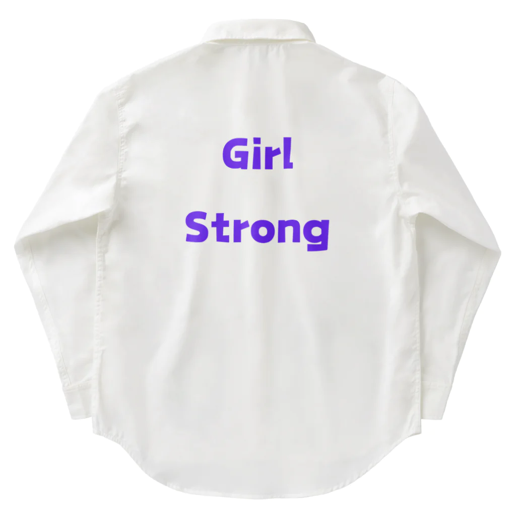 あい・まい・みぃのGirl Strong-強い女性を表す言葉 ワークシャツ