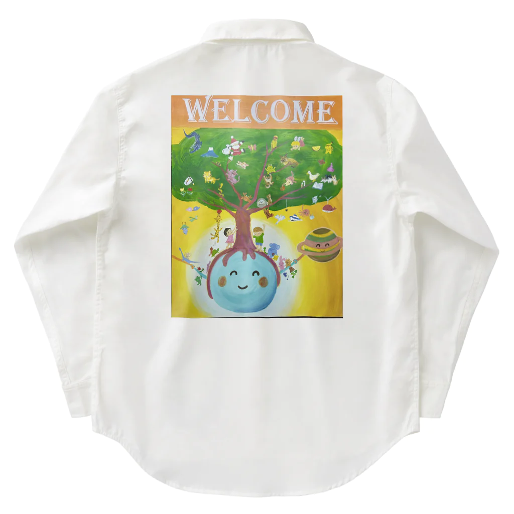 yoko-art-121のwelcome ワークシャツ