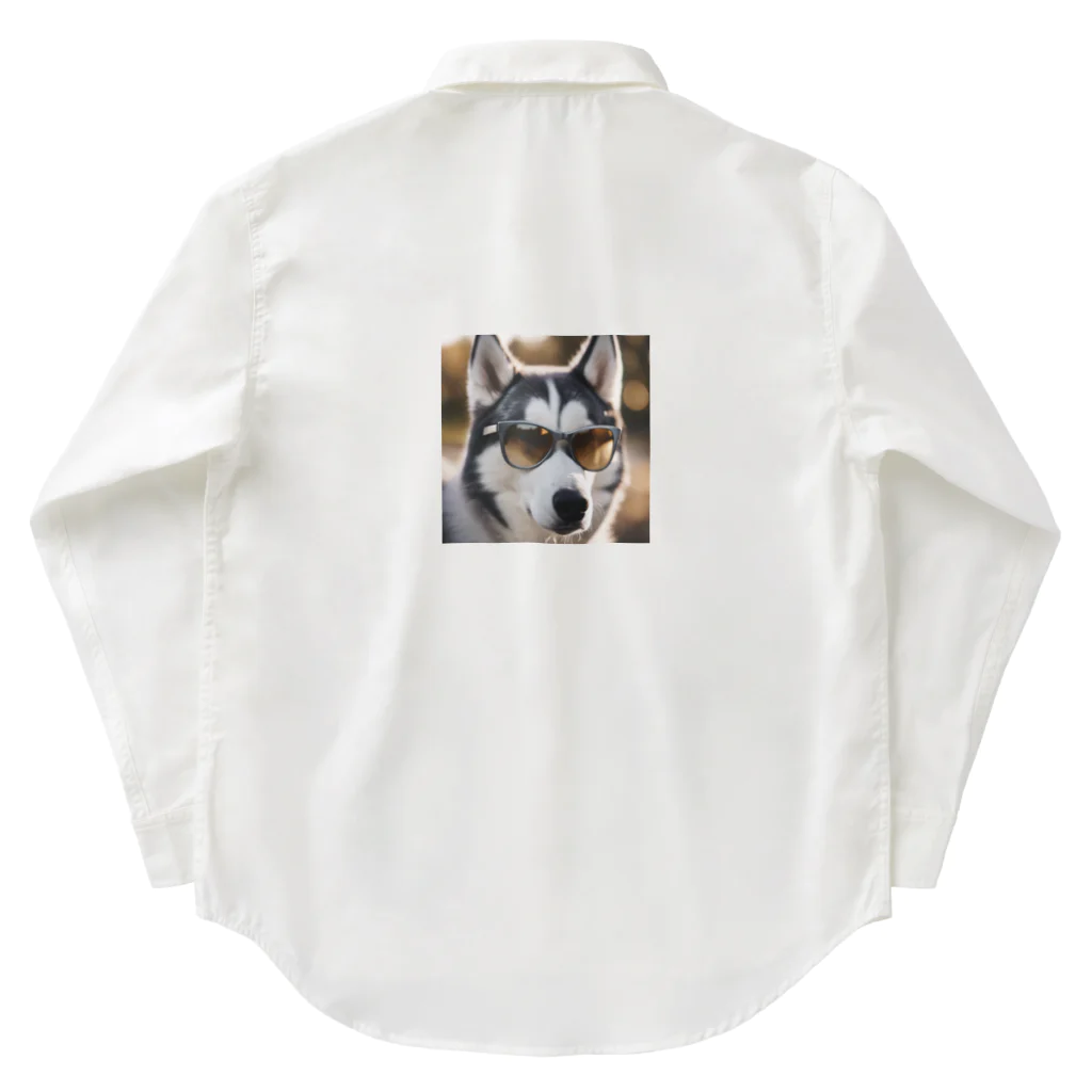 naftethのスパイ犬コードネームハスキー ワークシャツ