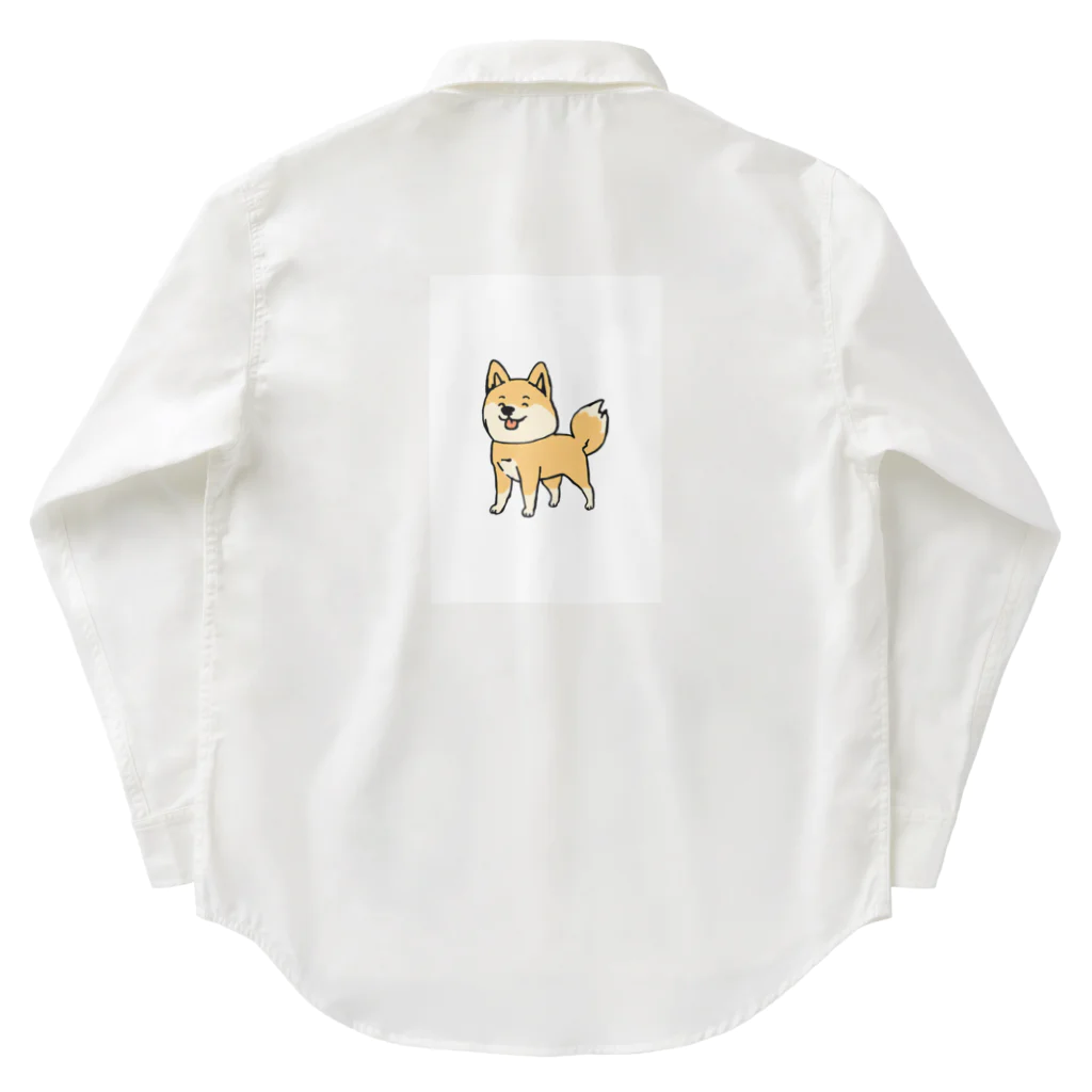 slowlifecreateの柴犬の「しば」 Work Shirt