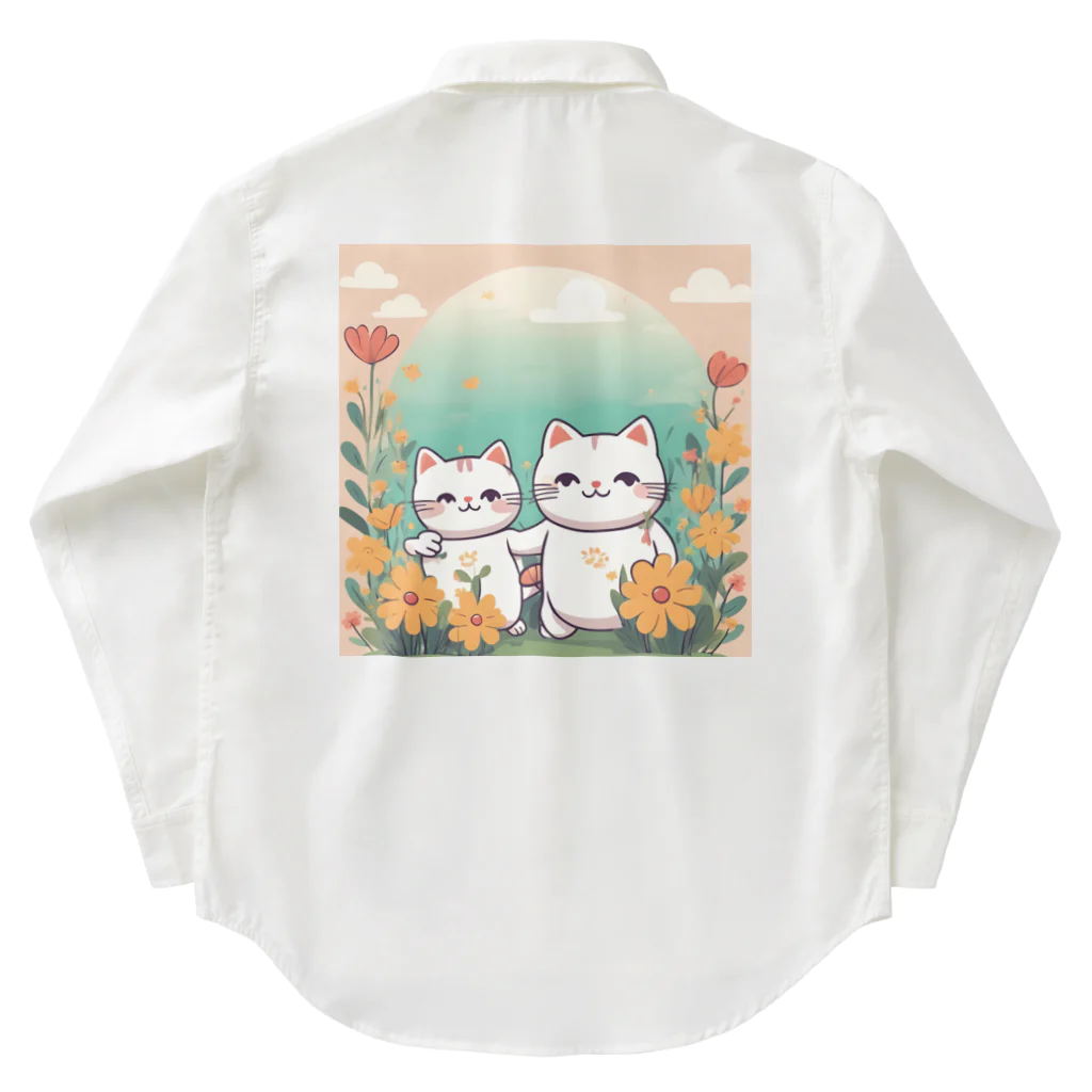 癒しの部屋🐾໒꒱のCutie cat❤︎ Work Shirt