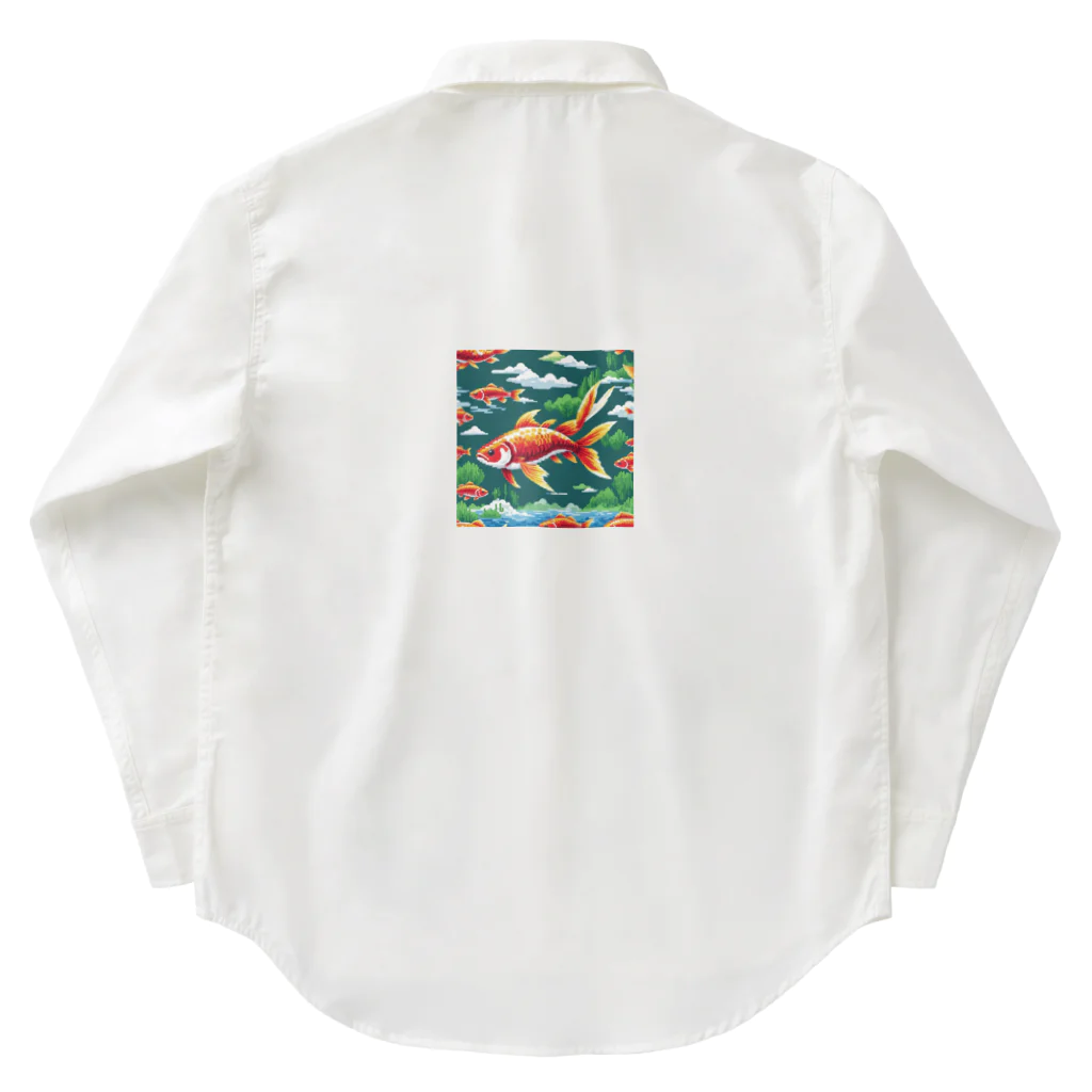 yukki1975のピクセルアートの5月 Work Shirt