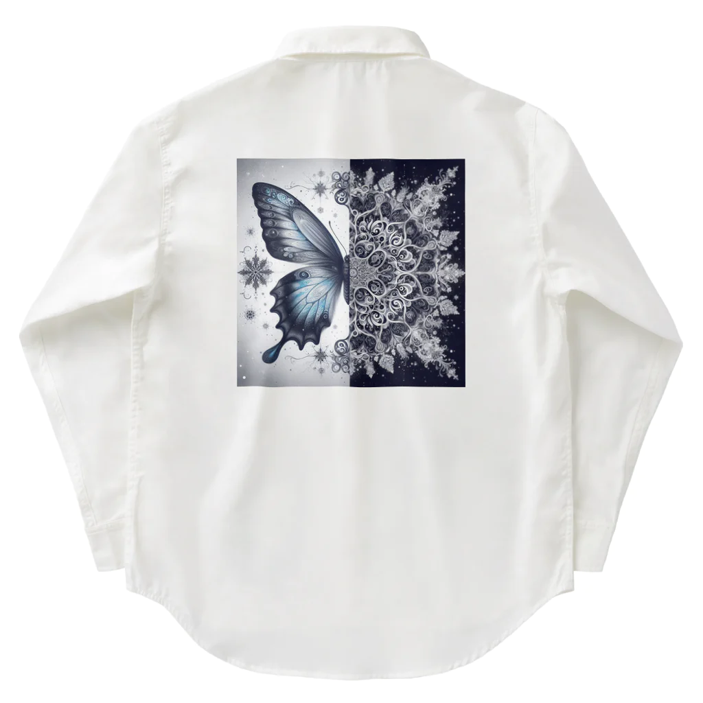 MILK_chocoの蝶 ワークシャツ