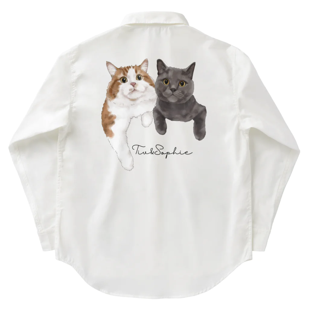 みきぞーん｜保護猫 ミッキー画伯と肉球とおともだちのsophie tiv Work Shirt