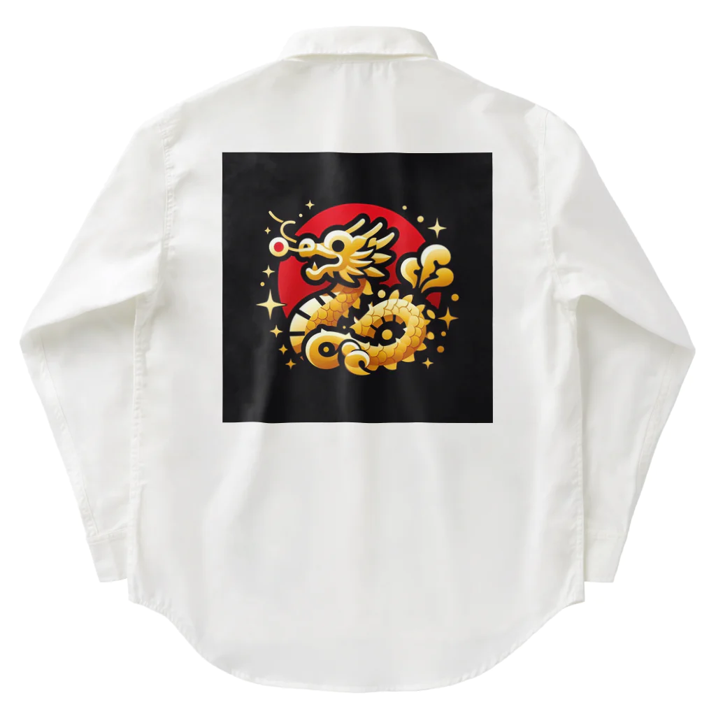 幸福龍神の幸運を呼ぶ金龍ちゃん🐉 Work Shirt