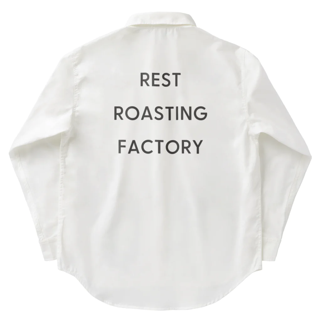 REST ROASTING FACTORYの珈琲ペンギン一休（スタンダード） ワークシャツ