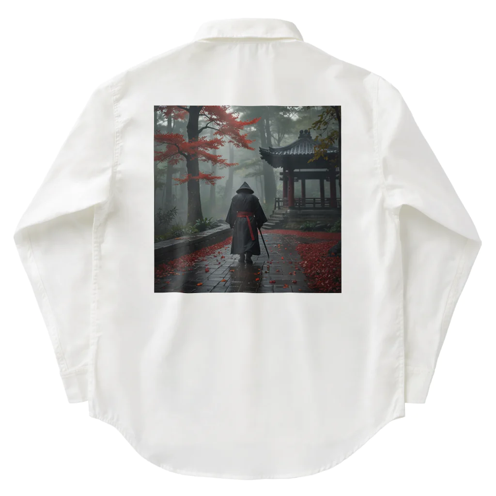 中村マコトの雨の中の侍2 Work Shirt