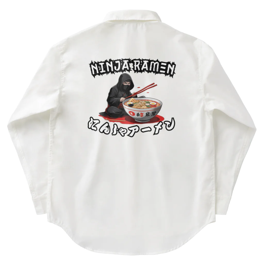 World_Teesの忍者ラーメン Work Shirt