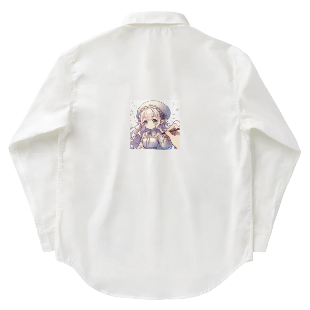 aaammmamのエルフ　美少女　漫画　アニメ Work Shirt