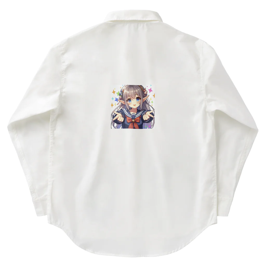 aaammmamのエルフ　美少女　セーラー服　アイドル Work Shirt