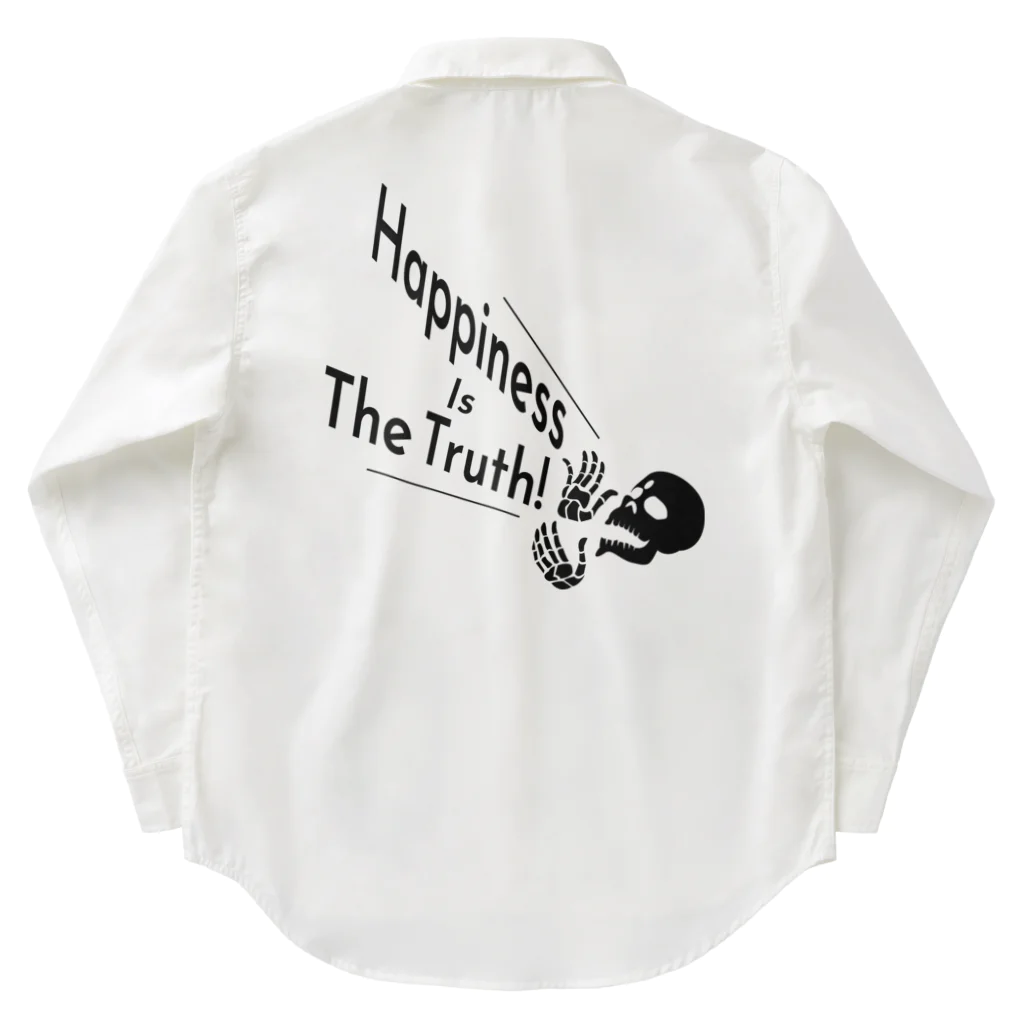 『NG （Niche・Gate）』ニッチゲート-- IN SUZURIのHappiness Is The Truth!（黒） ワークシャツ