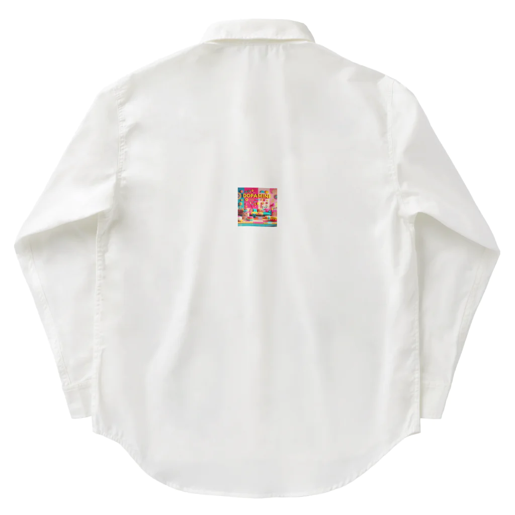 nuuartのドーパミンデコールの色彩美学 Work Shirt