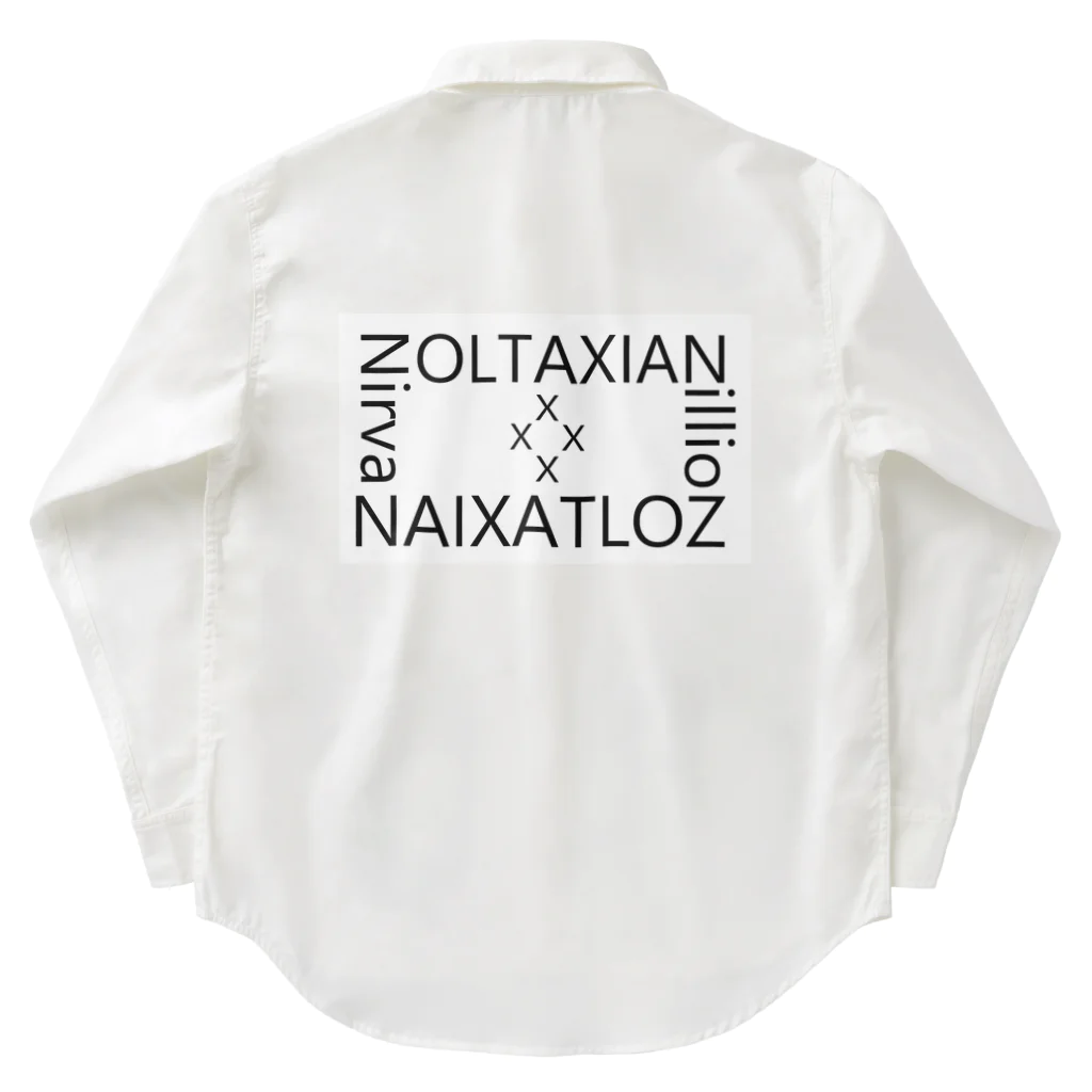 メガへクスのxxZOLTAXIANAIXATLOZxx（白） ワークシャツ