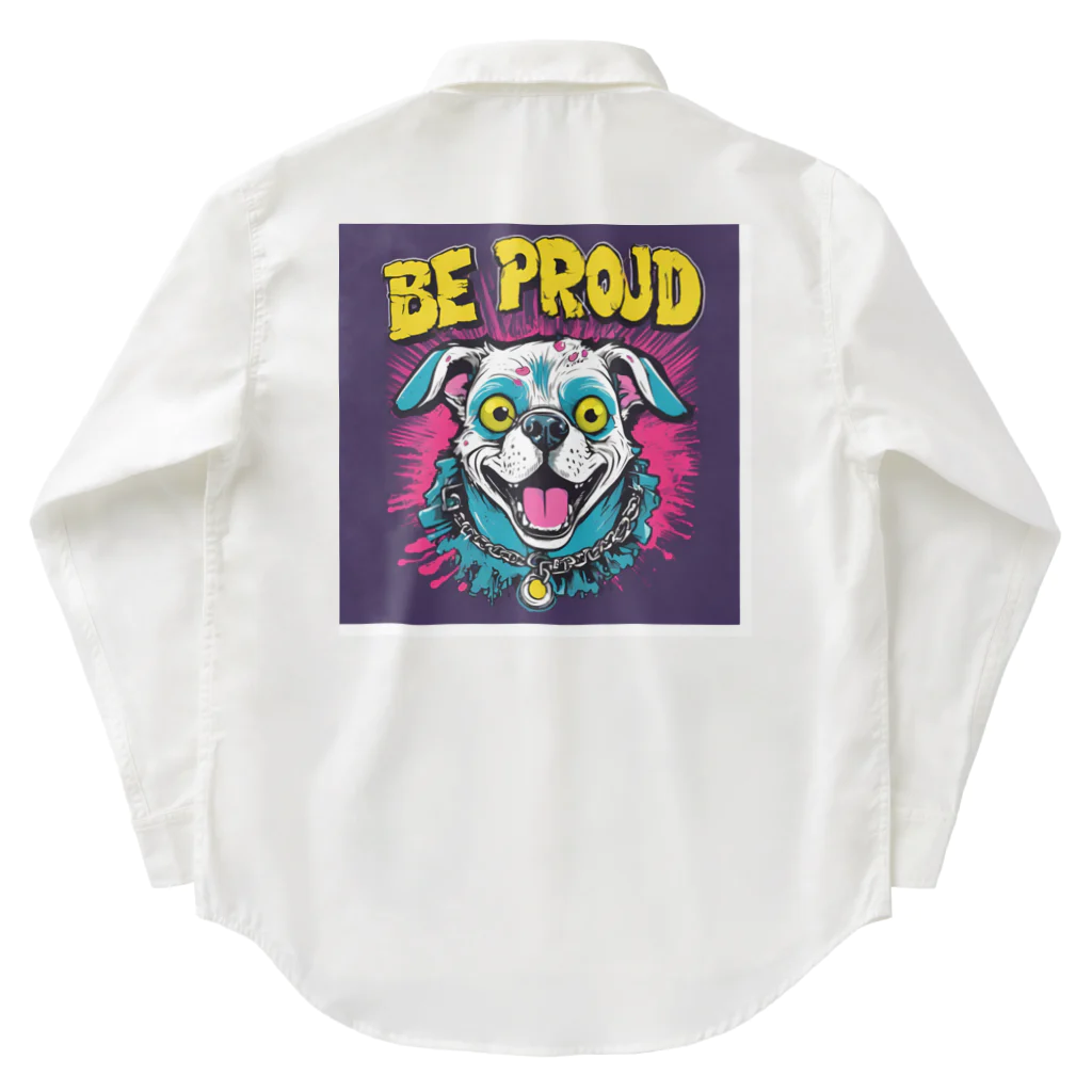 Be proudのBe proudわんちゃんバンドT Work Shirt