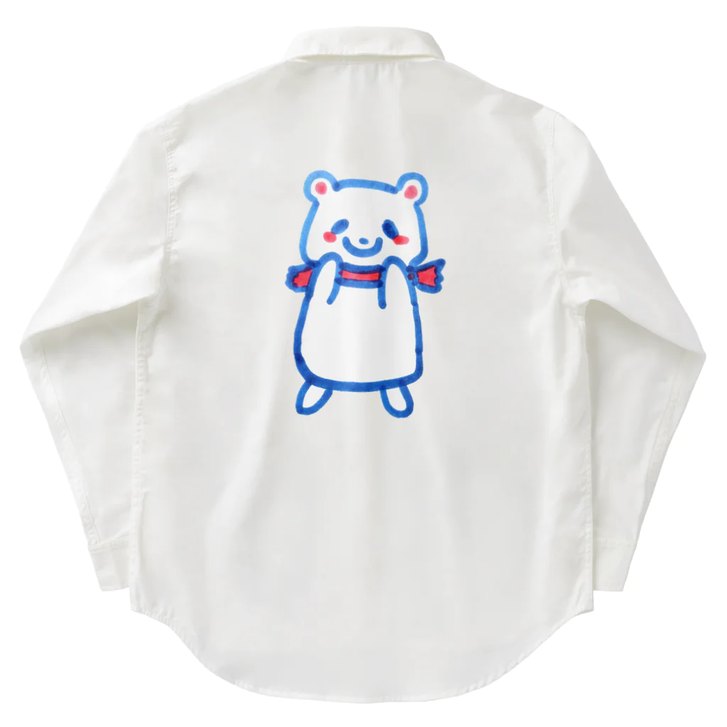 モチクマのシロクマくん Work Shirt