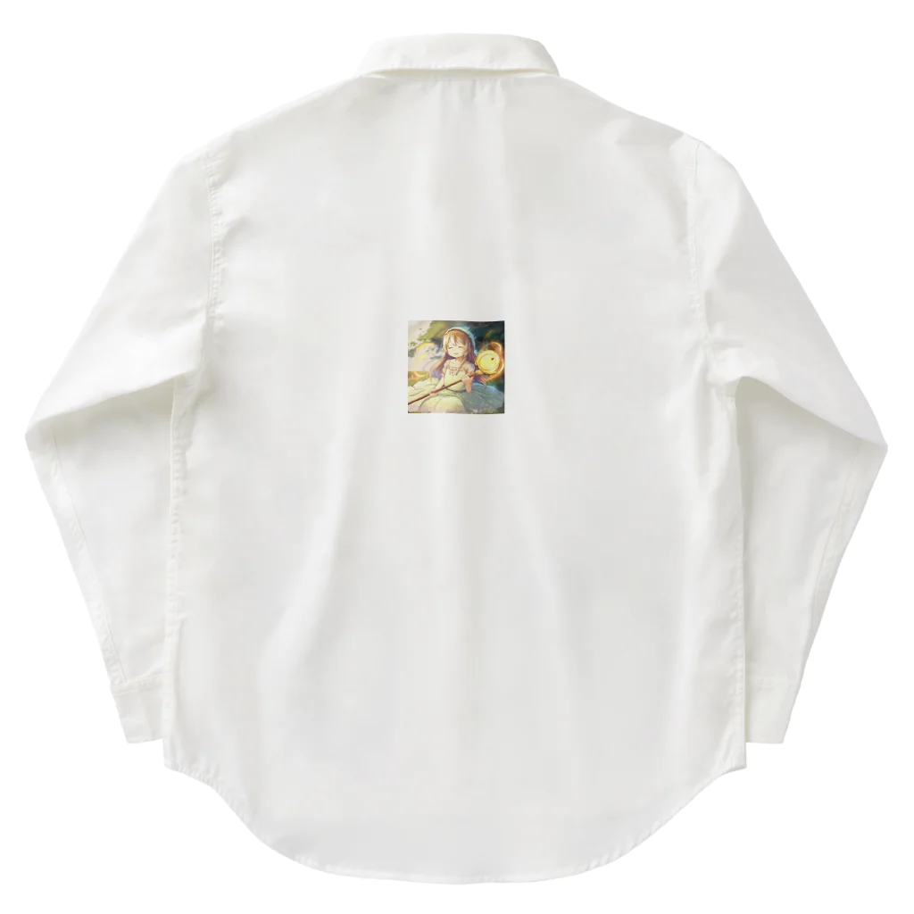 hagi528の癒し系魔法少女 Work Shirt