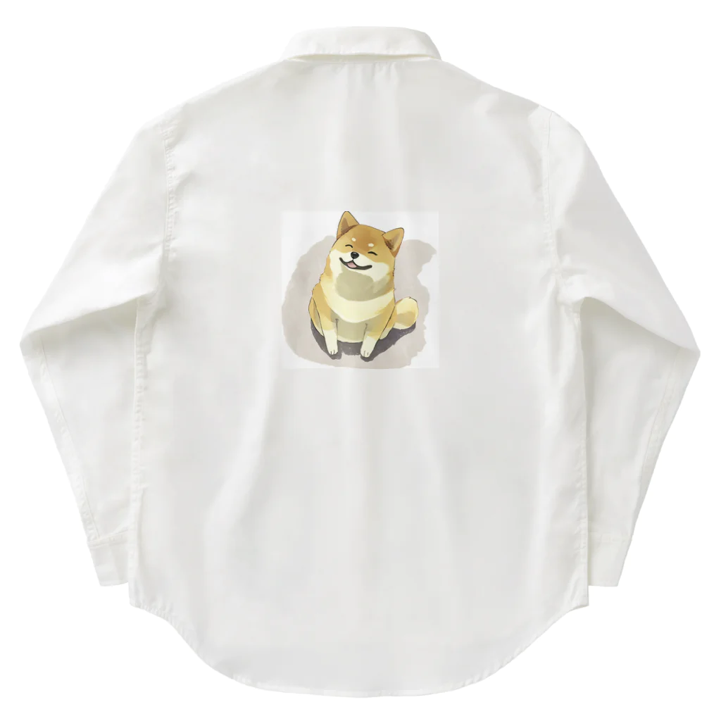 miiinikoの柴犬のえーあいくん Work Shirt