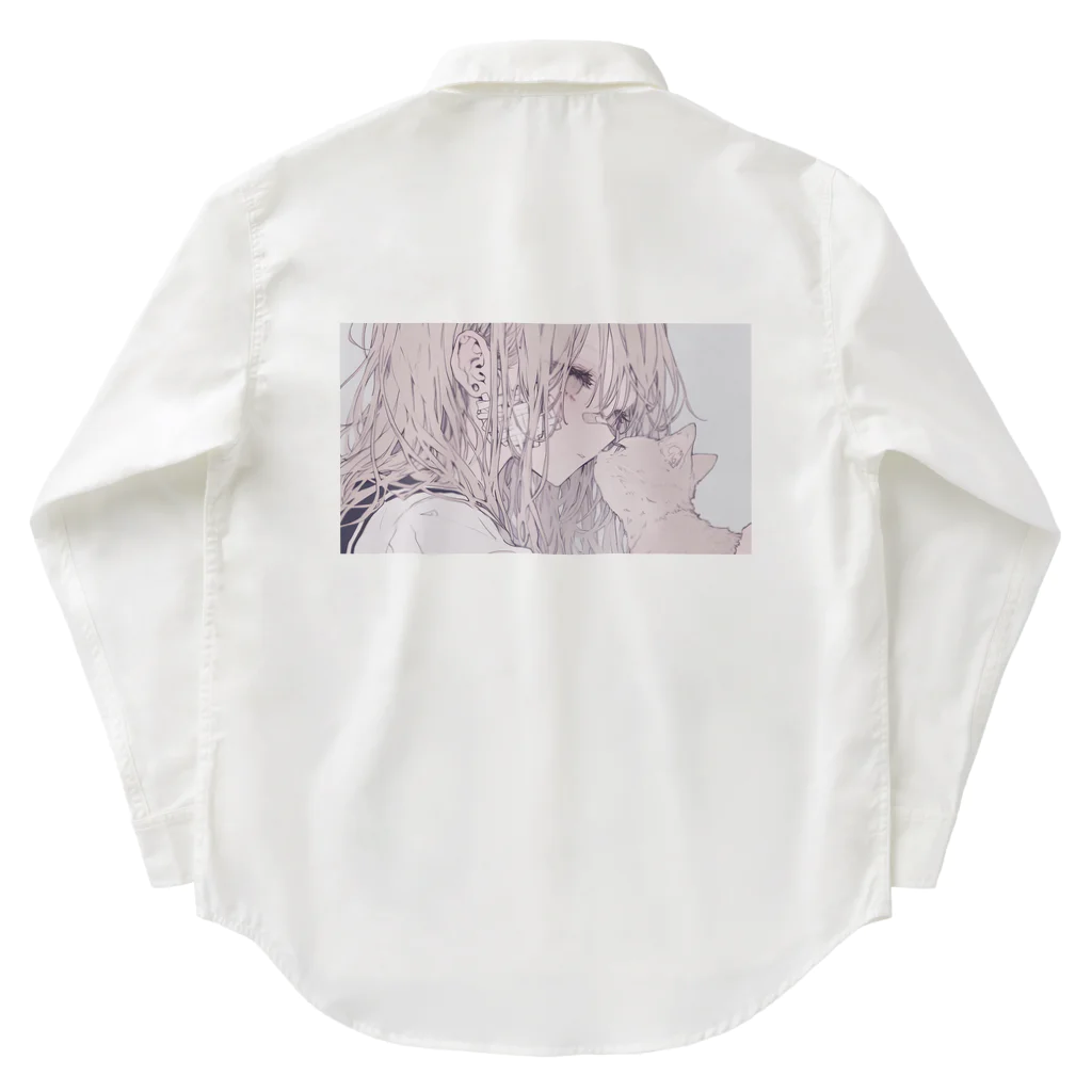 as -AIイラスト- の心配 Work Shirt