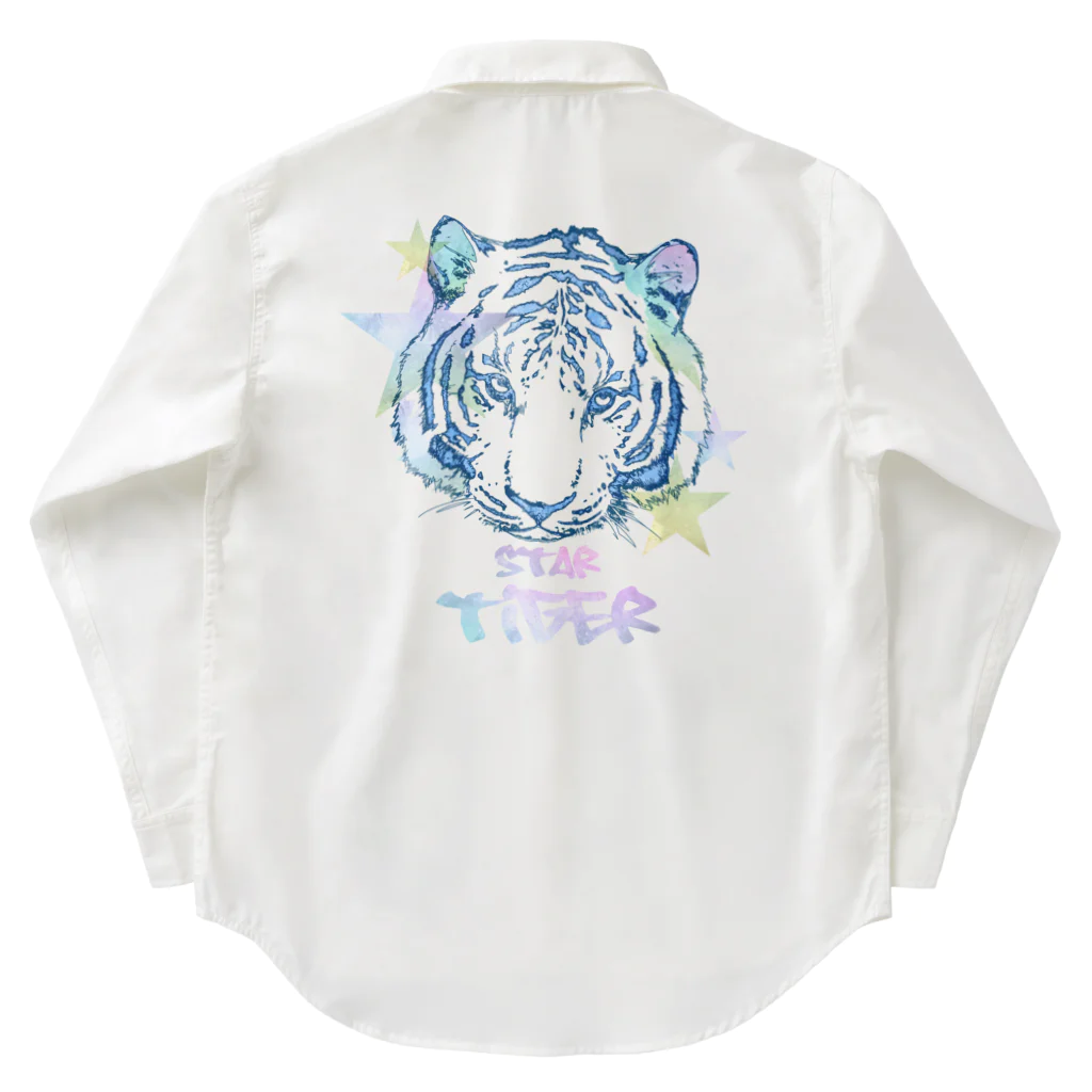 kittonのpastel tiger ワークシャツ