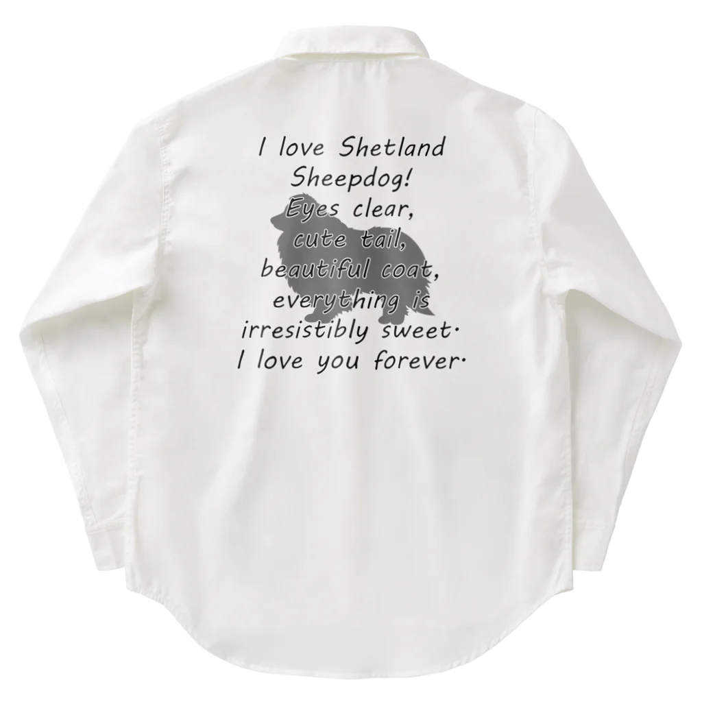 onehappinessのシェットランドシープドッグ ワークシャツ