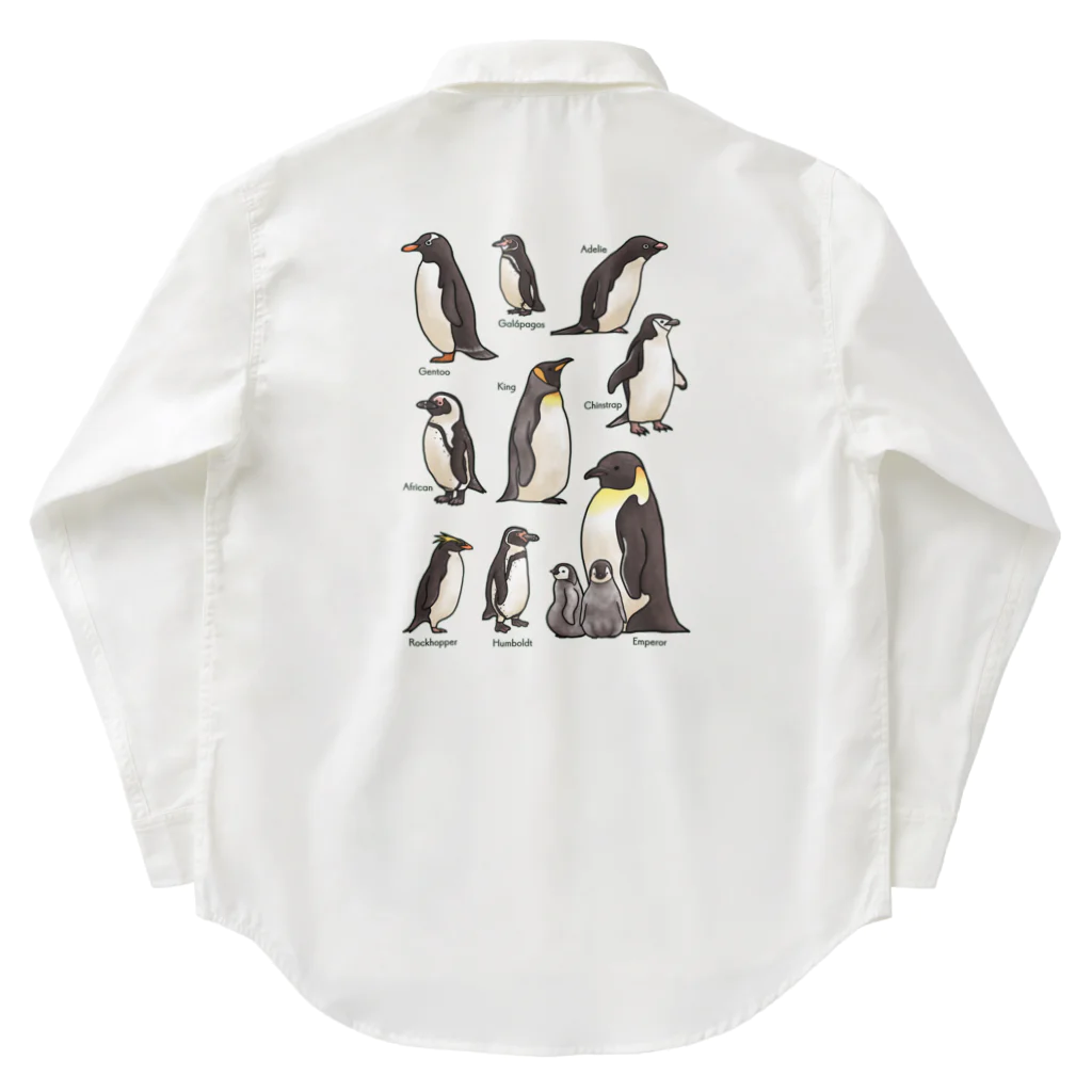 huroshikiのペンギンだらけ Work Shirt