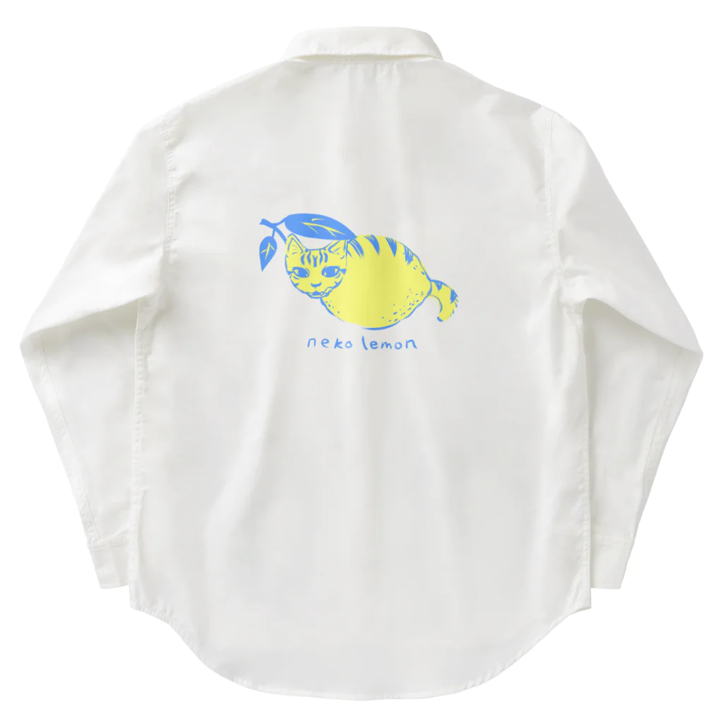 nya-mew（ニャーミュー）のねこレモン Work Shirt