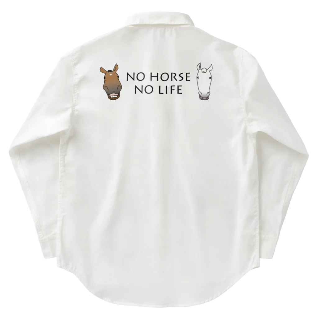 SHOP HAPPY HORSES（馬グッズ）のスピプーロゴ ワークシャツ